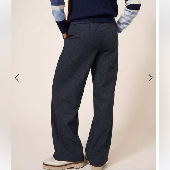 WHITE STUFF BELLE TWEEDY WIDE LEG TROUSER
IN GREY MULTI SIZE 10 NWT - Picture 4 of 11